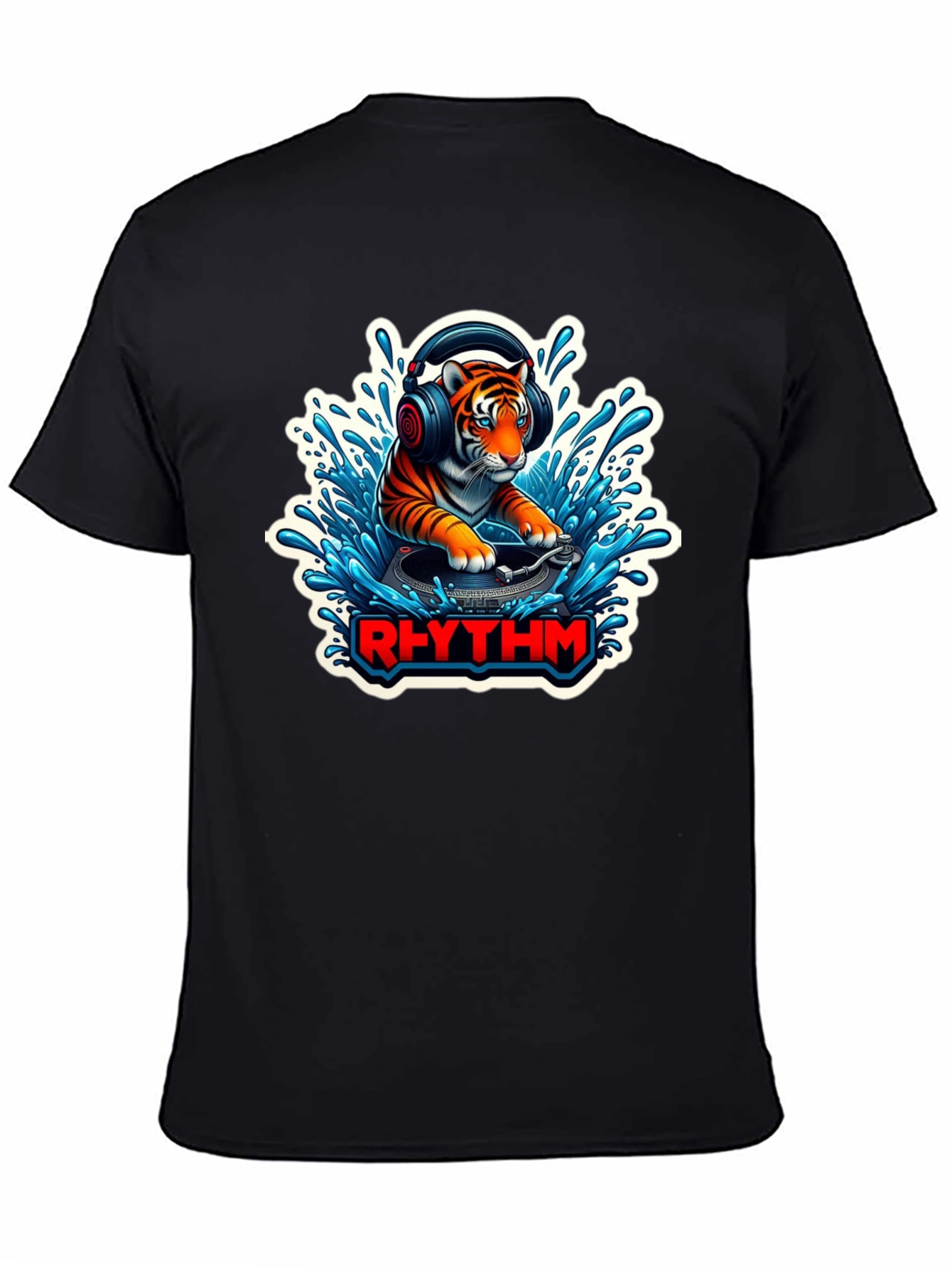 DJ Tiger Rhythm T-Shirt - Unique Graphic Tee
