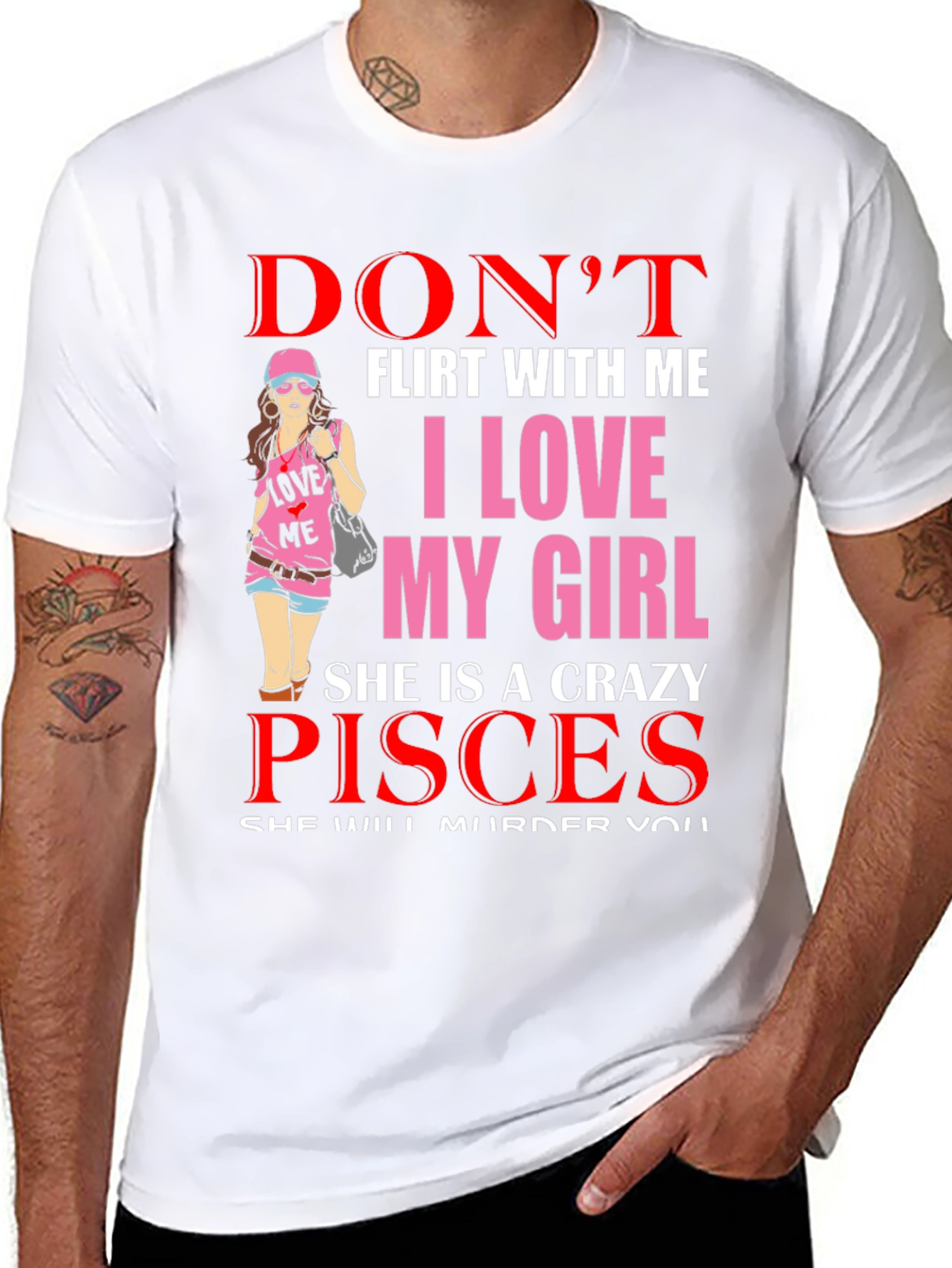 Dont Flirt With Me Pisces Girl T-Shirt