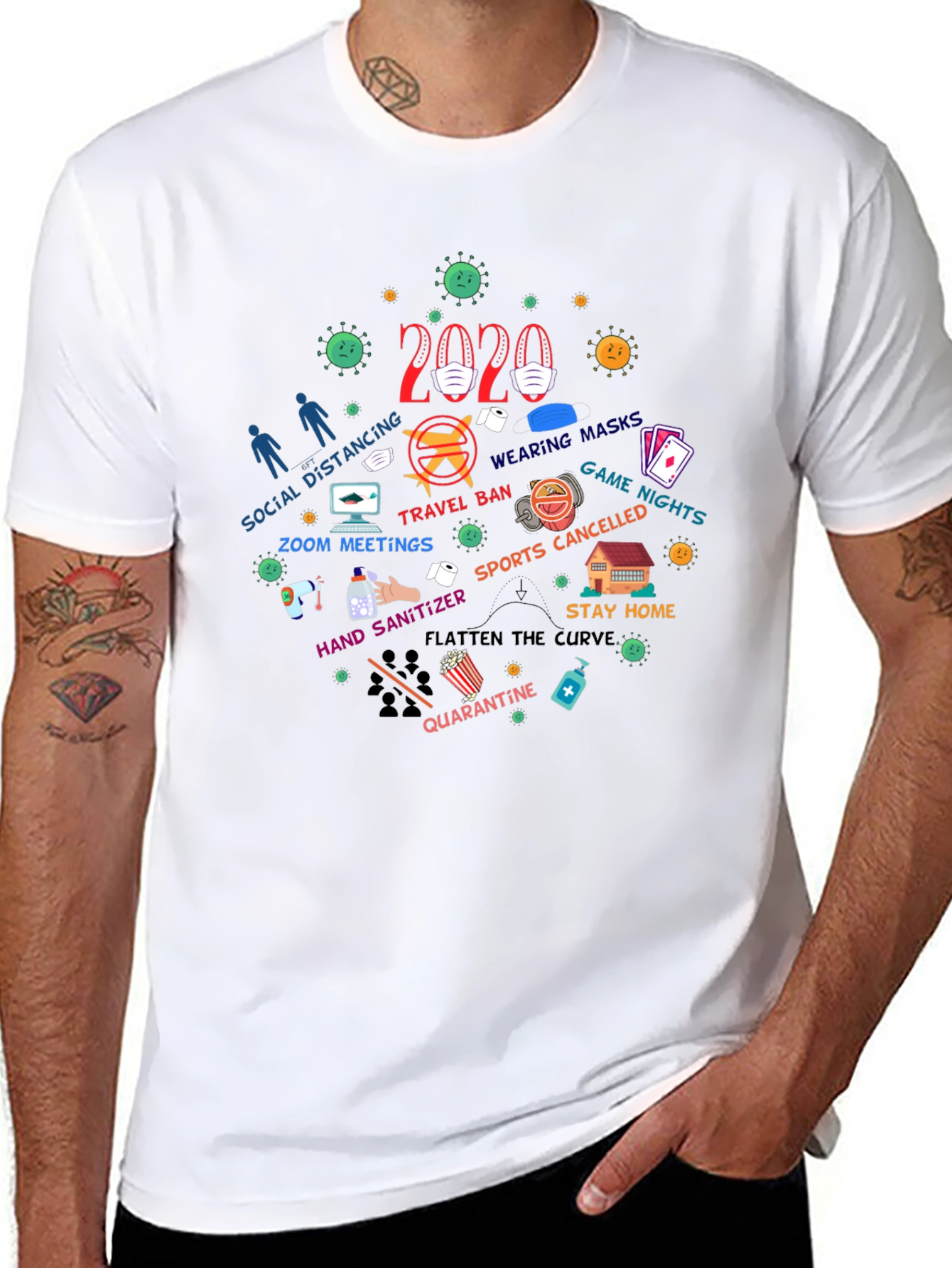 2020 Pandemic Black T-Shirt