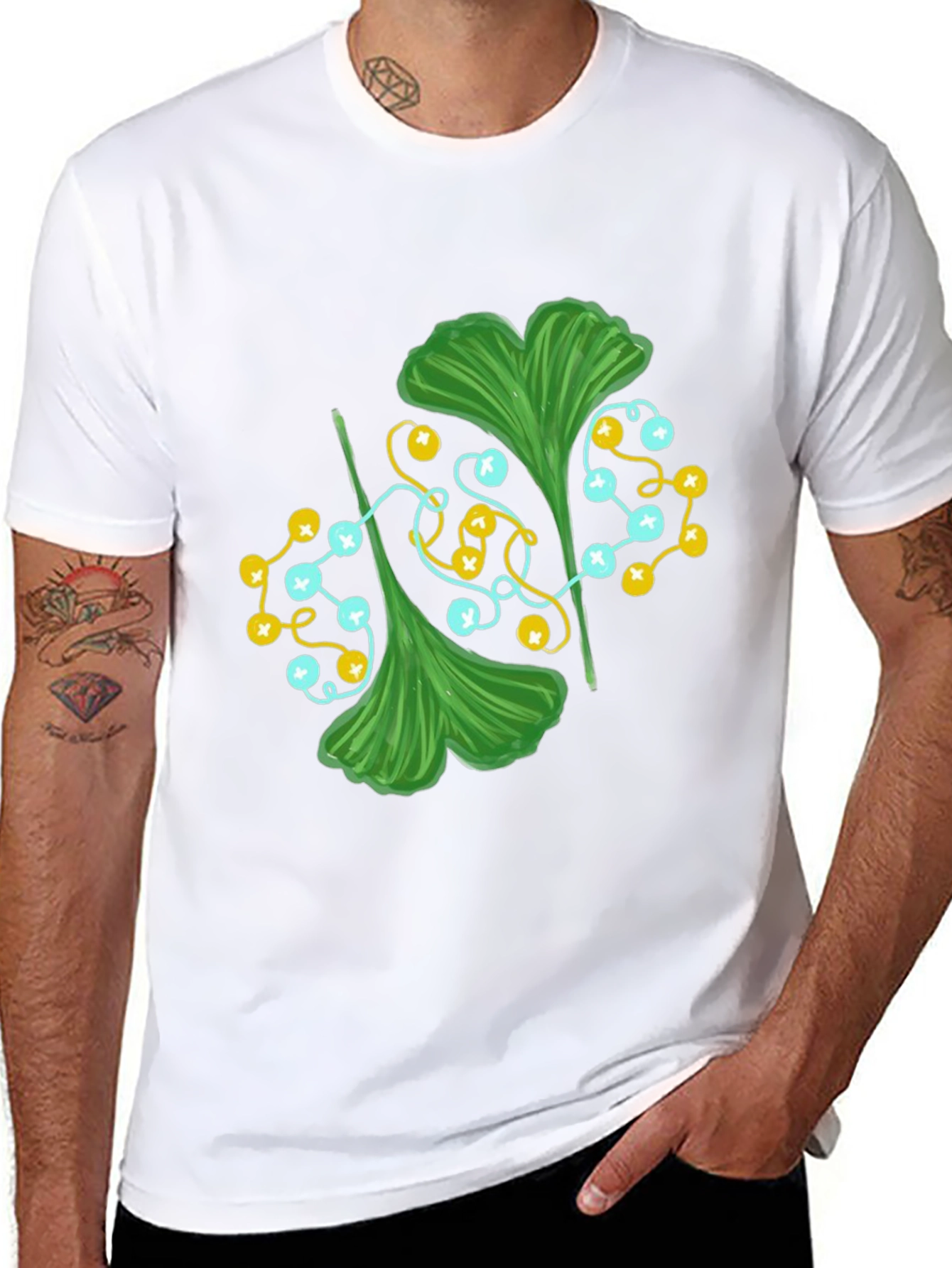 Ginkgo Leaf String Lights Graphic Tee