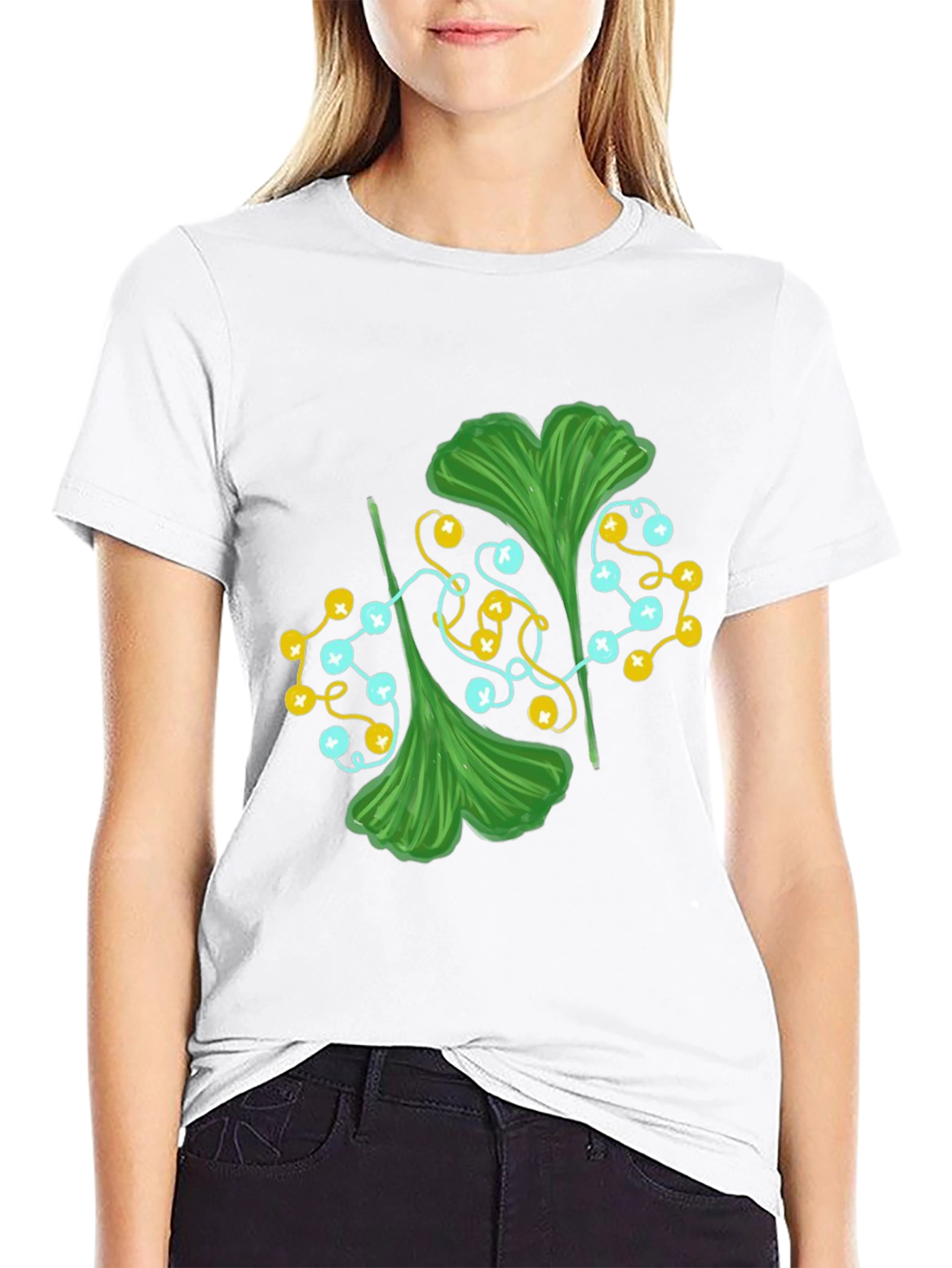 Ginkgo Leaf String Lights Graphic Tee