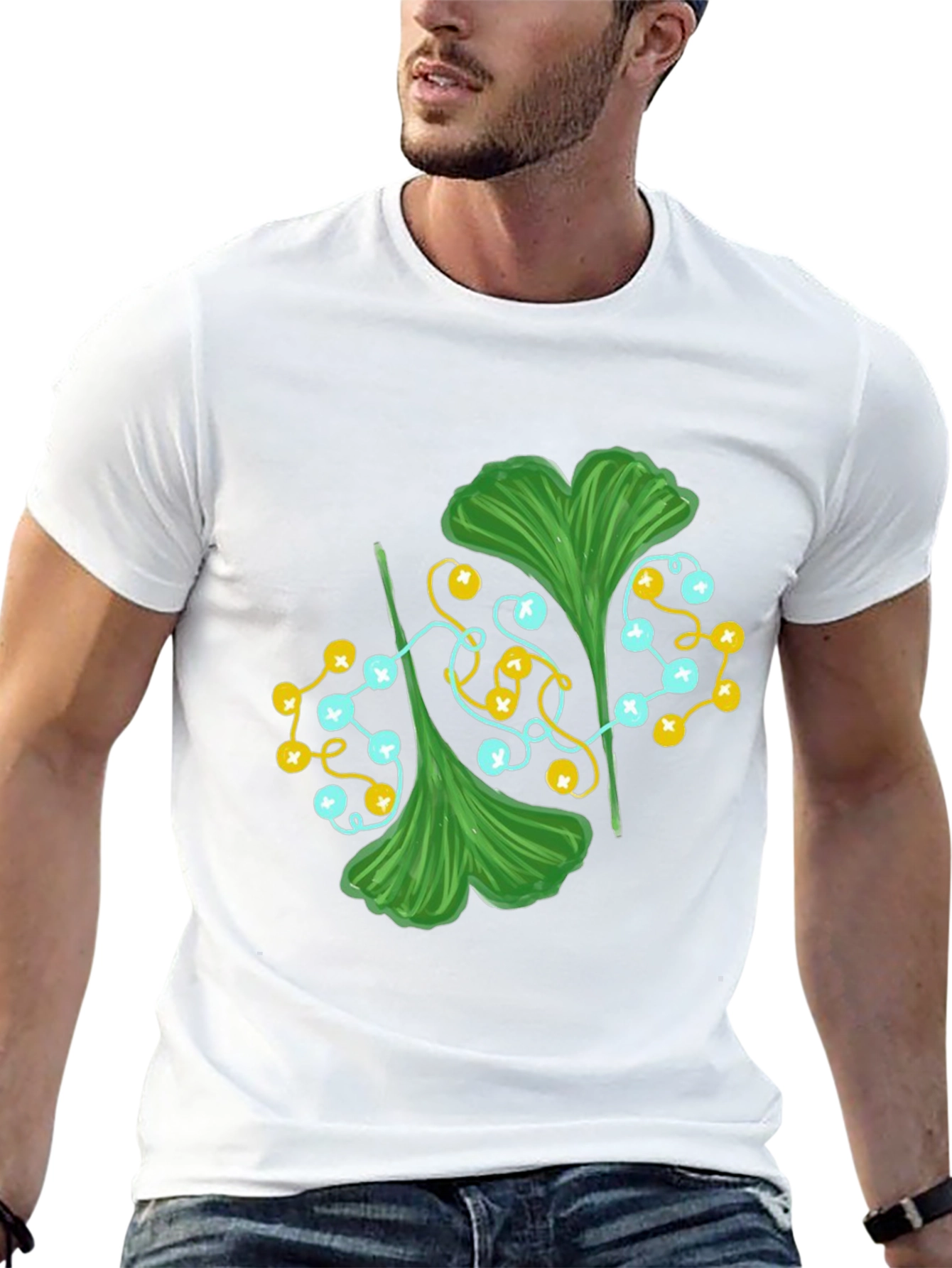 Ginkgo Leaf String Lights Graphic Tee