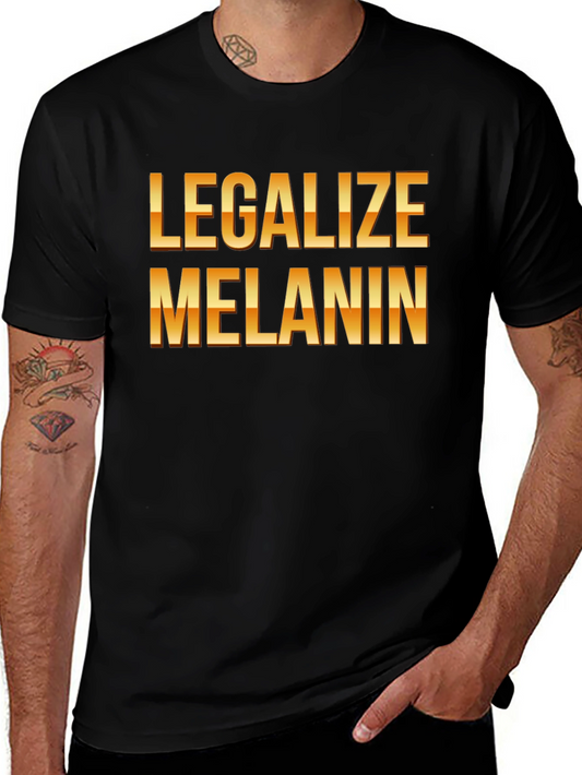 Legalize Melanin Black Graphic Tee