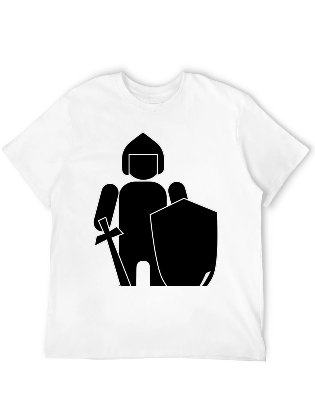Knight Graphic Tee - Black Cotton Blend