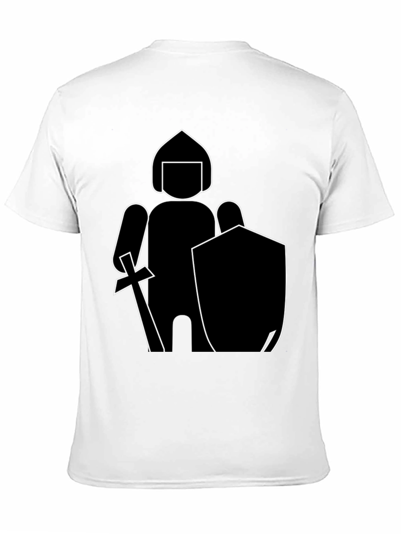 Knight Graphic Tee - Black Cotton Blend
