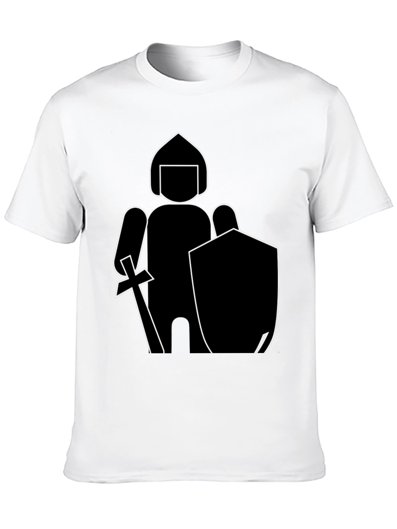 Knight Graphic Tee - Black Cotton Blend