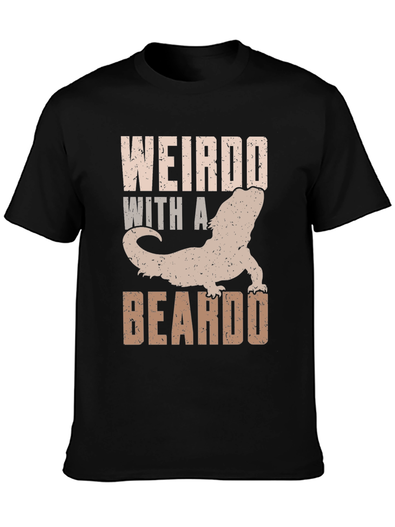 Weirdo With A Beardo Black T-Shirt
